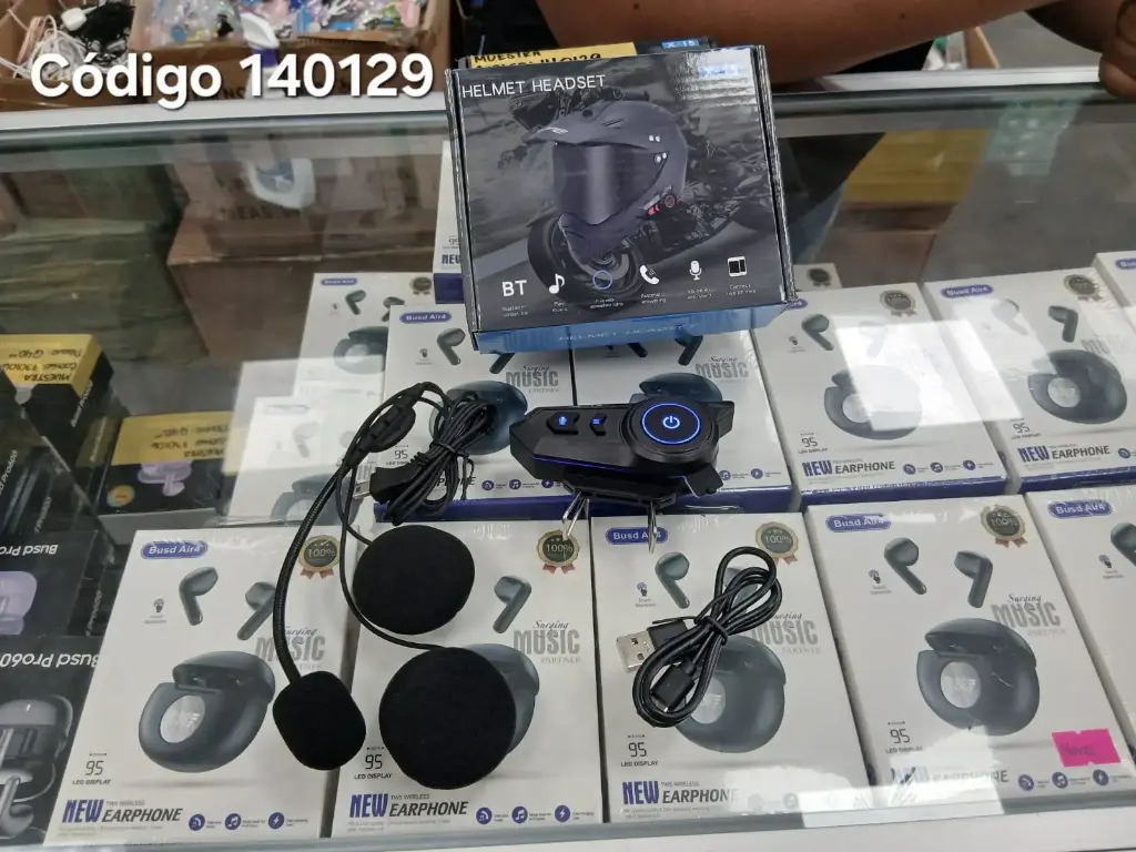 AURICULAR CON BLUETOOTH PARA CASCO 4140129|1000004140129 1000004140129