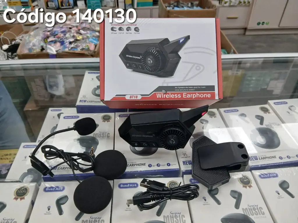 AURICULAR CON BLUETOOTH PARA CASCO 4140130