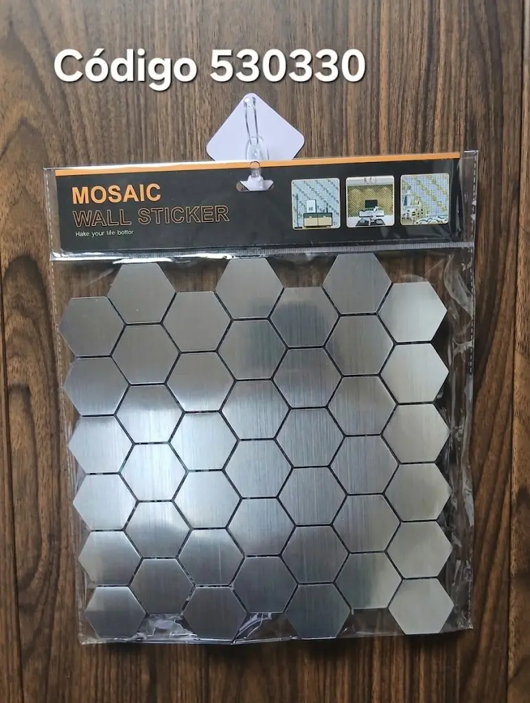 DECORATIVO ADHESIVO PLATEADO 330