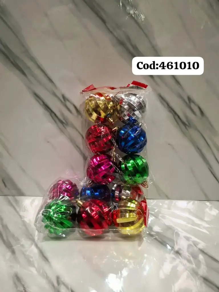 ESFERAS NAVIDEÑAS 6CMB