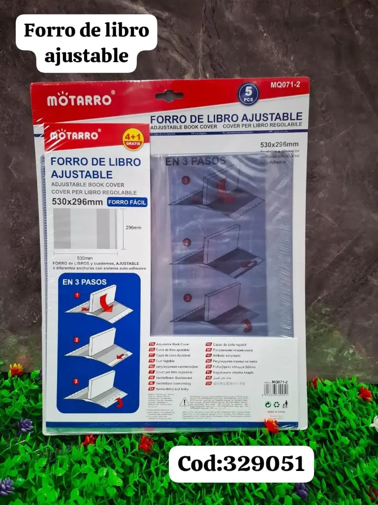 FORRO DE LIBRO AJUSTABLE MQ071-2