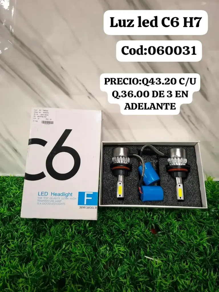 LUZ LED C6 H7|1020001060031