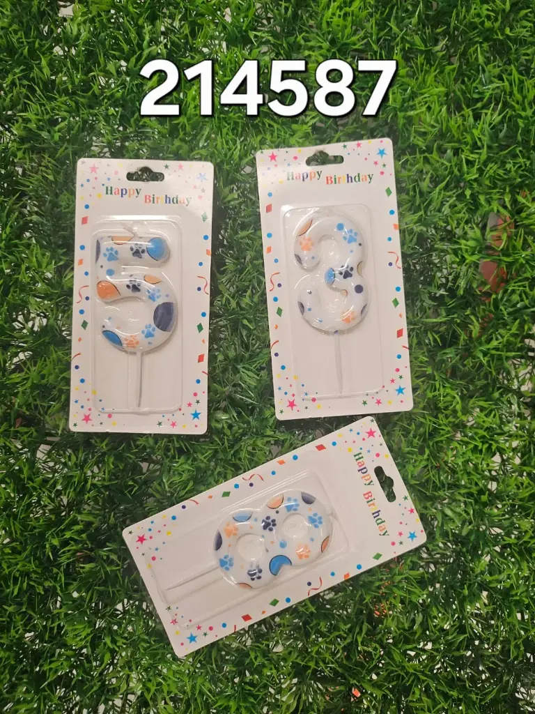 VELA NUMERO 14587|6954678214587