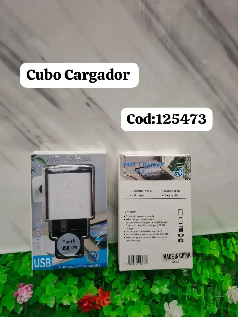 CUBO CARGADOR QC3.0 15W | 9865879125473