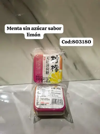 [79628] MENTA SIN AZUCAR SABOR LIMON/6941279803180 6941279803180